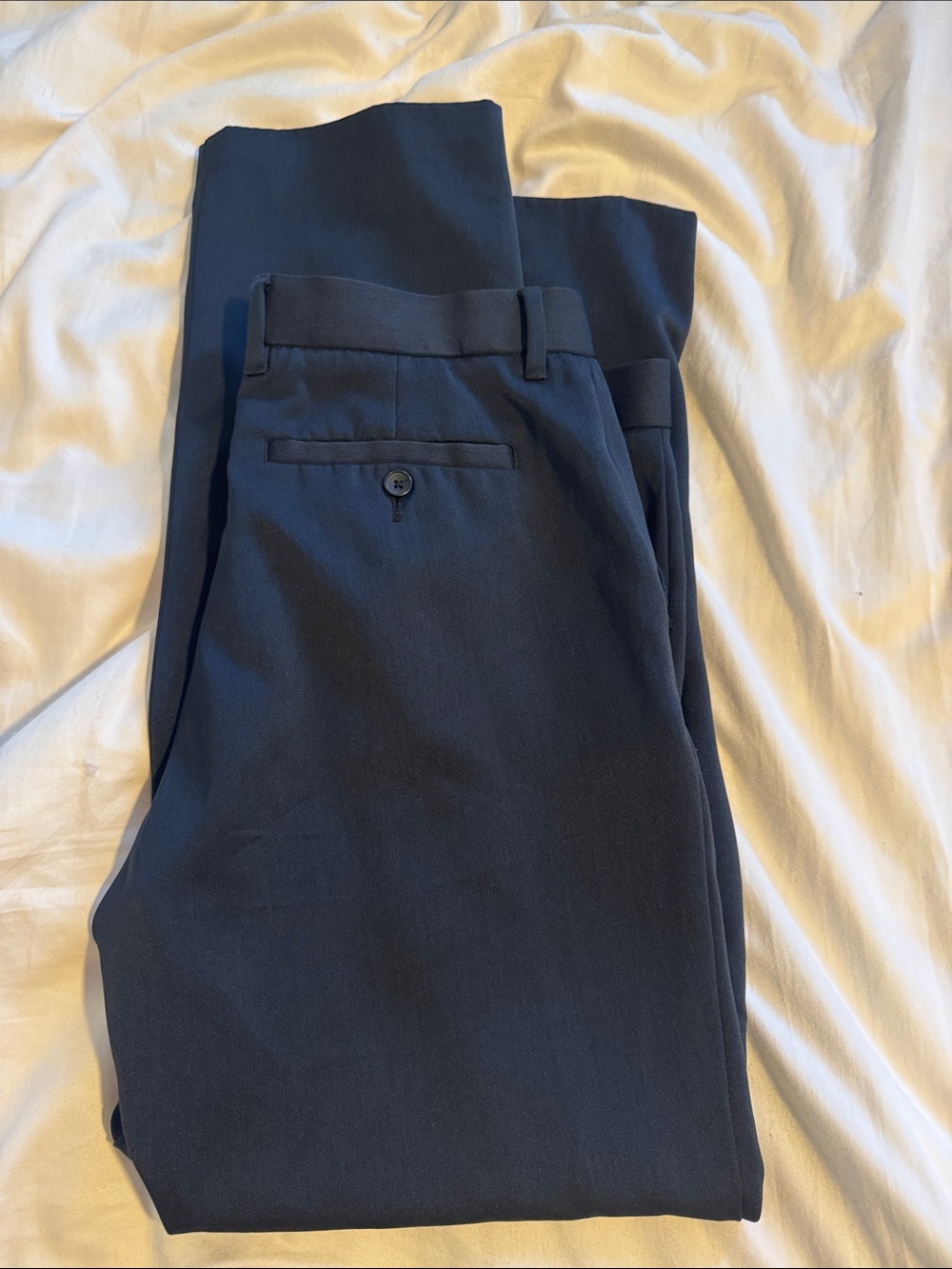 Kenneth Cole 32x32 Men's Navy Dress Pants - Classic Tailored Fit